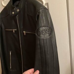 Diesel XL leather jacket. 650$.